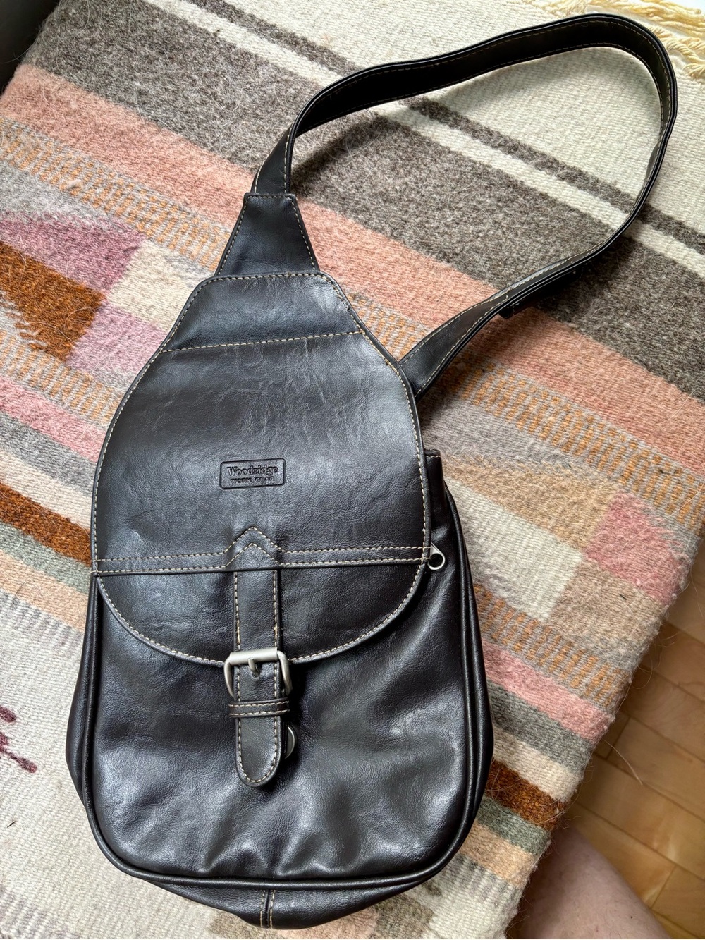NEW Leather Woodbridge Workgear Sling Bag